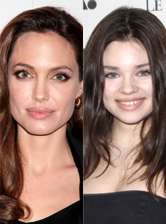 Angelina Jolie and India Eisley