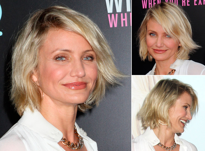 Cameron Diaz with short hair Cameron Diaz with short hair