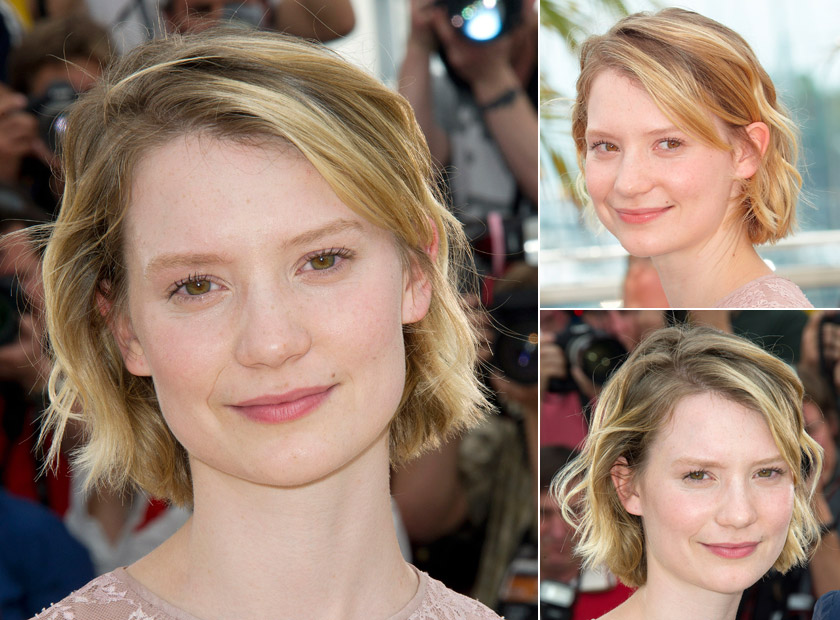 Mia Wasikowska with short hair Mia Wasikowska with short hair