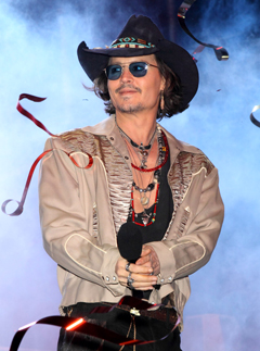Johnny Depp Dark Shadows premiere