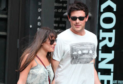 Glee stars Lea Michele & Cory Monteith in New York