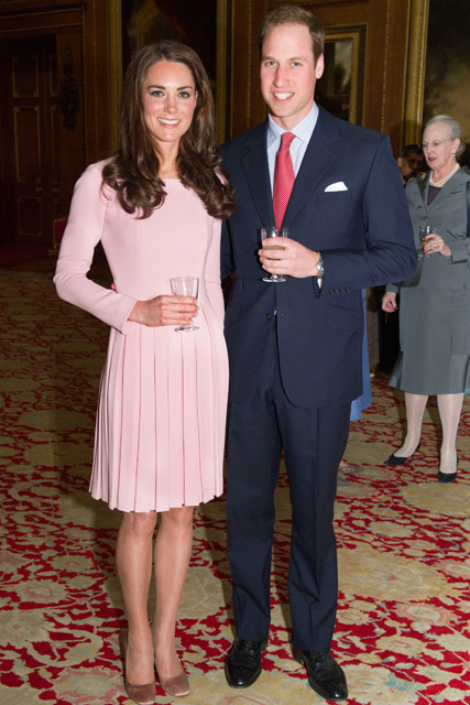 Kate Middleton pretty in pink Emilia Wickstead at Queen's Jubilee lunch