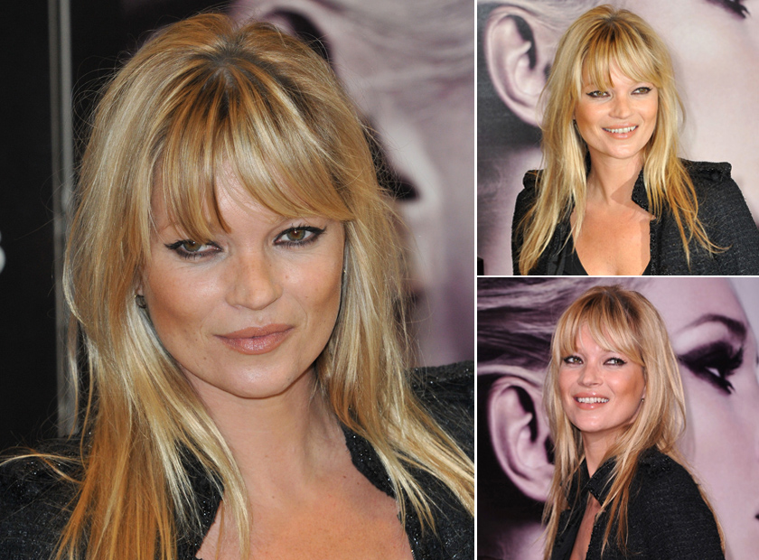Kate Moss- Best celebrity fringes - fringe hairstyles Kate Moss- Best celebrity fringes - fringe hairstyles