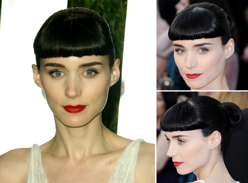 Rooney Mara- Best celebrity fringes - fringe hairstyles Rooney Mara- Best celebrity fringes - fringe hairstyles