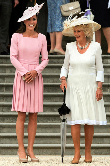Duchess of Cambridge & Duchess of Cornwall attend Buckingham Palace Garden Party