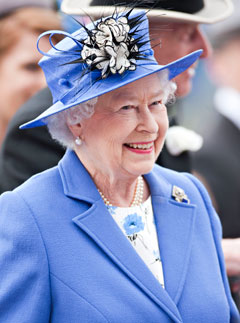 The Queen Elizabeth attends Epsom Races 2012