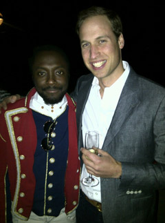 Will.i.Am & Prince William at the Diamond Jubilee Celebrations
