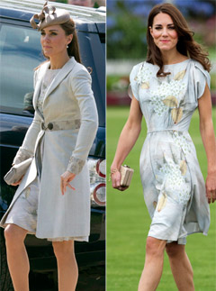 Kate Middleton recycles Jenny Packham dress