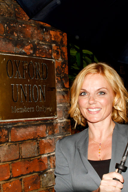 Geri Halliwell gives speech at Oxford Union