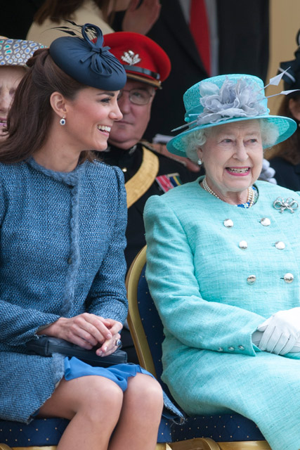 Kate Middleton and Queen Elizabeth