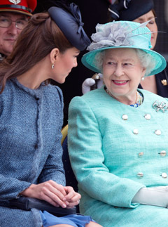 Kate Middleton and Queen Elizabeth