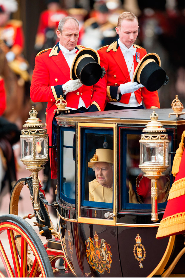 Queen Elizabeth attend Trooping the Colour