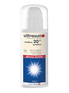 Ultrasun medium SPF 20 glimmer formula