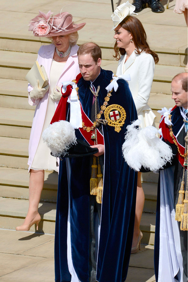 The Duke and Duchess of Cambridge at the Order of the Garter Service 2012