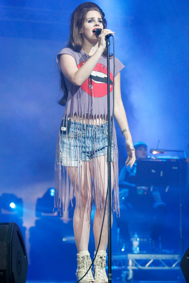 Lana Del Rey at the Isle of Wight Festival 2012