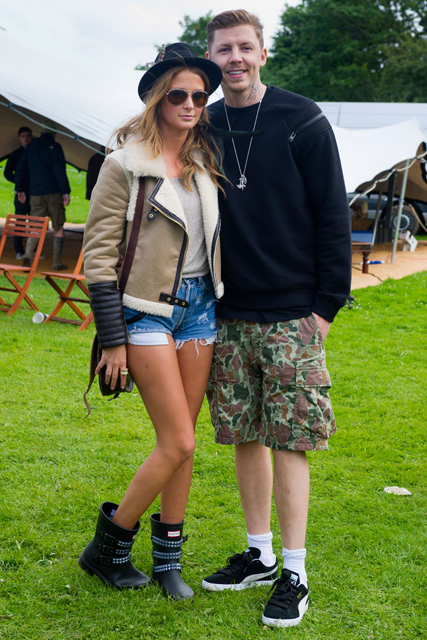 Millie Mackintosh and Professor Green at the Isle of Wight Festival 2012