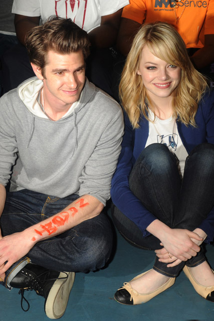 Emma Stone and Andrew Garfield - The Amazing Spiderman - Marie Claire - Marie Claire UK Emma Stone and Andrew Garfield - The Amazing Spiderman - Marie Claire - Marie Claire UK