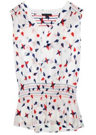 Theory printed blouse, Was &pound;250, Now &pound;100