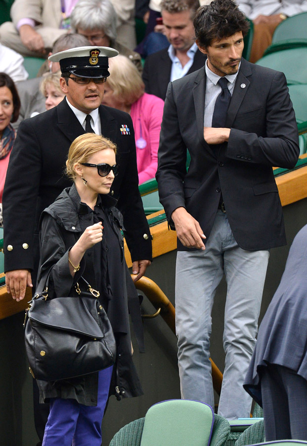 Kylie Minogue and boyfriend Andres Velencoso - Wimbledon 2012 - Marie Claire - Marie Claire UK