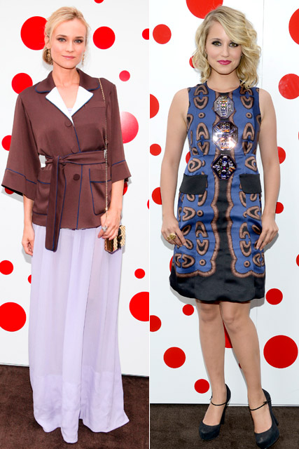 Diane Kruger & Dianna Agron at the Louis Vuitton New York party