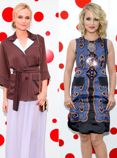 Diane Kruger & Dianna Agron at the Louis Vuitton New York party