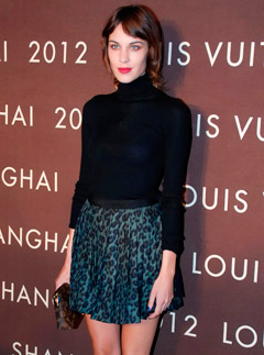 Alexa Chung at the Louis Vuitton store launch party in Shanghai, China
