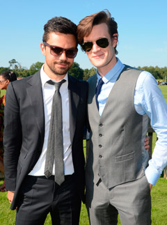 Dominic Cooper and Matt Smith at the Audi Polo International 2012 in Windsor
