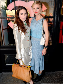Tallulah Harlech and Laura Bailey at Chanel's pop-up beauty shop launch in Covent Garden, London