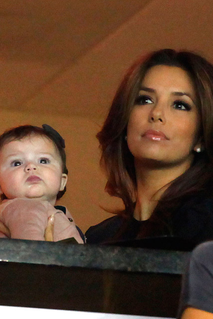 Eva Longoria and Harper Beckham