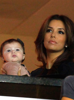Eva Longoria and Harper Beckham