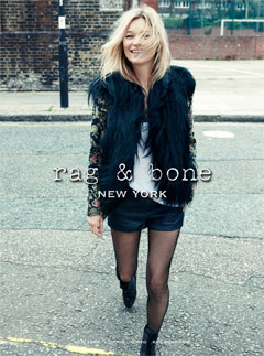 Kate Moss for Rag & Bone autumn/winter 2012