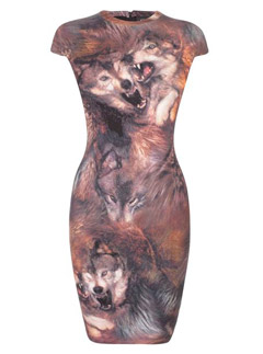 McQ wolf print dress 