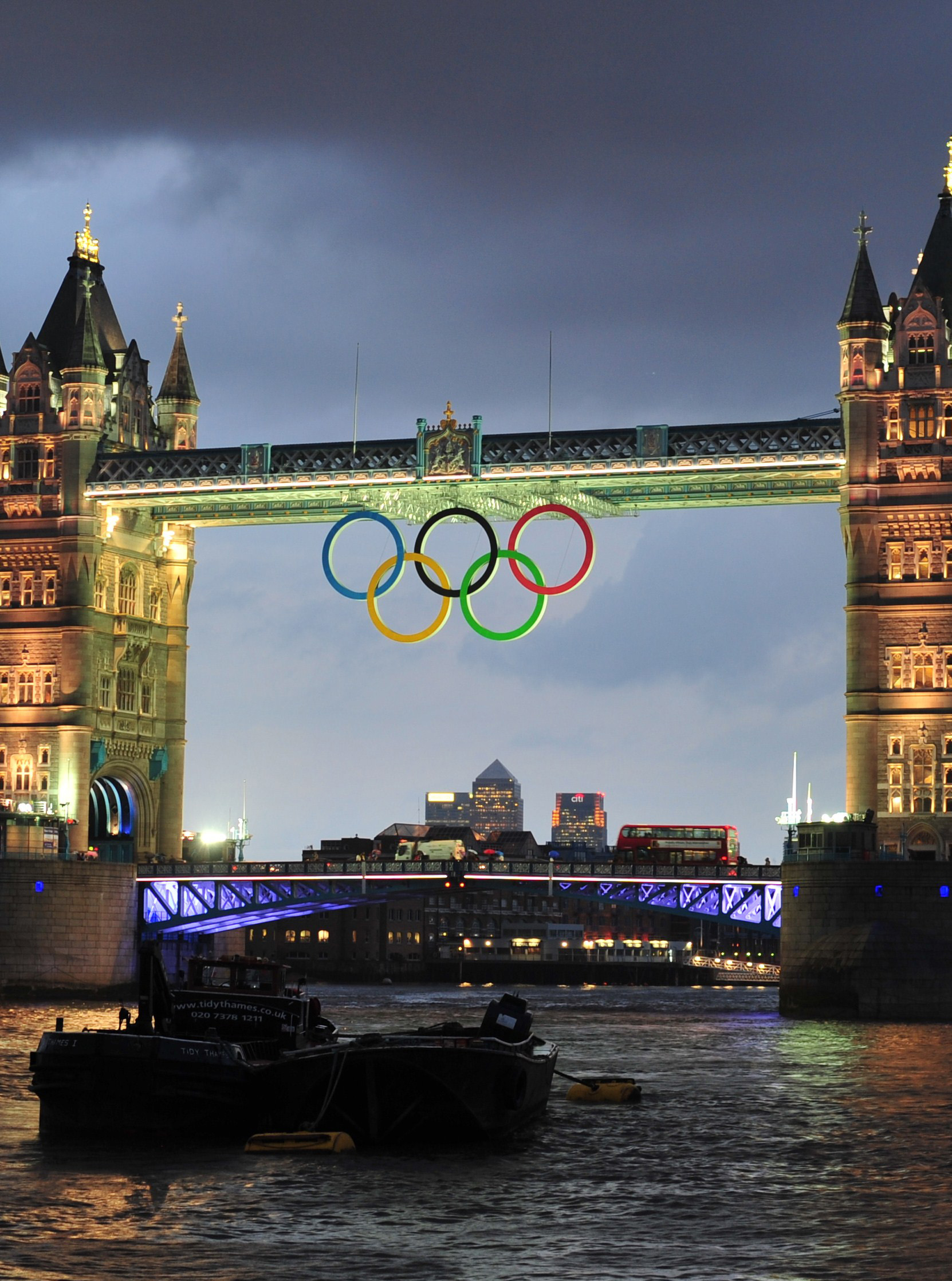 Tower Bridge Olympic rings
