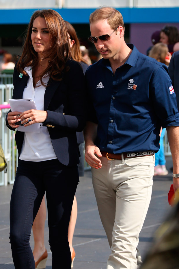 Kate Middleton and Prince William cheer on Zara Phillips at the Olympics