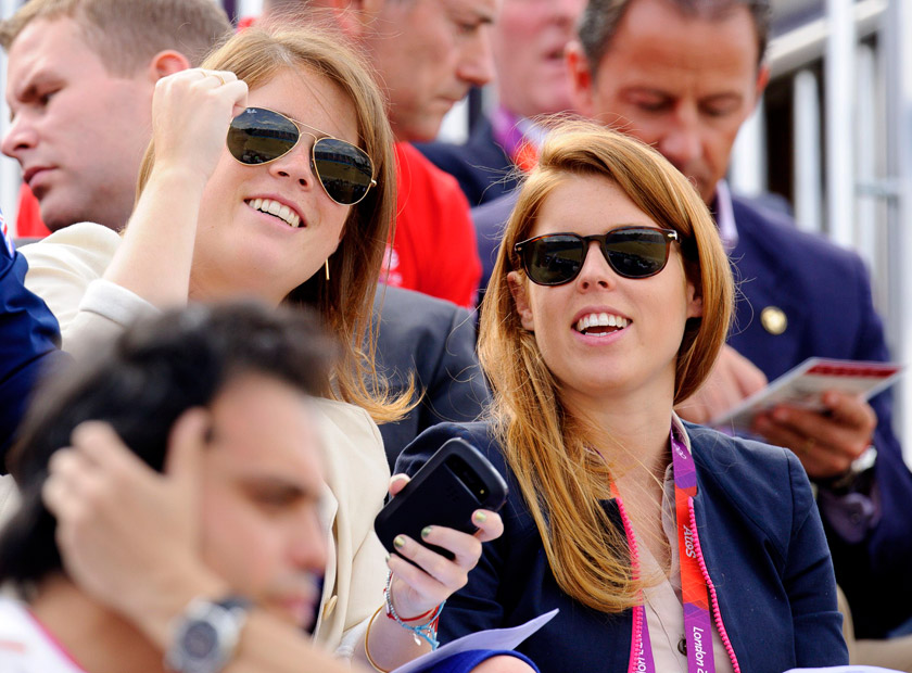 Kate Middleton and Prince William cheer on Zara Phillips at the Olympics