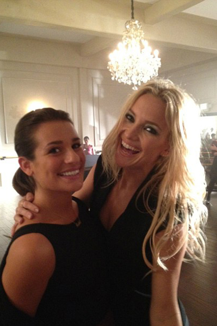 Kate Hudson and Lea Michele