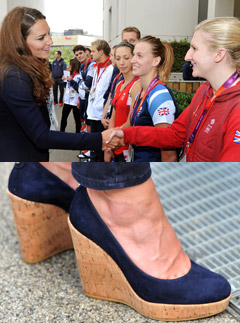 Kate Middleton and Rebecca Adlington