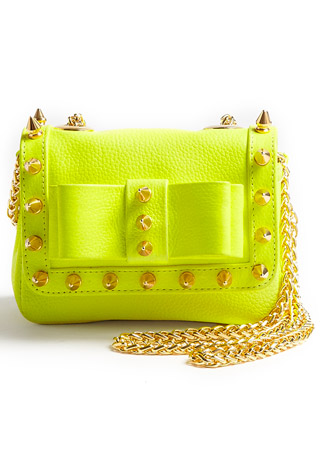 Aila studded gold chain handbag, &pound;240