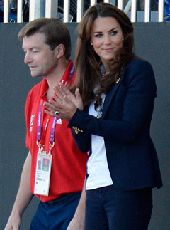 Kate Middleton cheers on Team GB at the Olympics