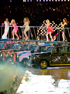 Spice Girls at the Olympic closing ceremony