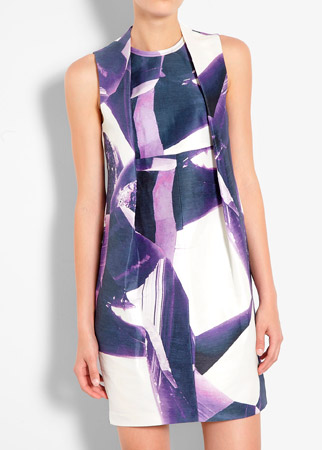 Carven geometric print silk dress, &pound;470
