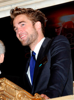 Robert Pattinson at the New York Stock Exchange
