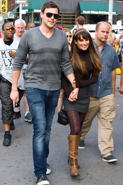 Lea Michele and Cory Monteith - Glee