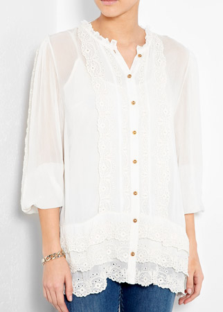 Alice by Temperley lace trim blouse, &pound;295