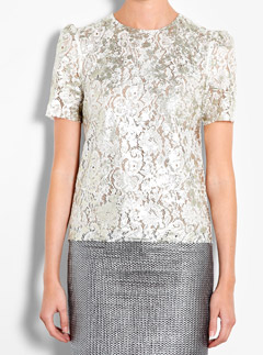 MSGM lace top