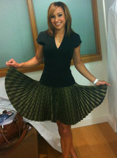 Jessica Ennis wearing Victoria Beckham dress