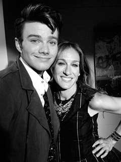 Chris Colfer and Sarah Jessica Parker