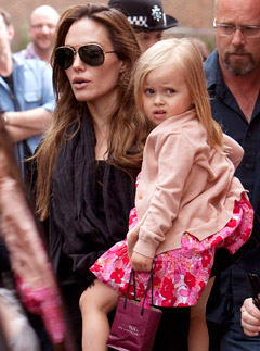 Angelina Jolie and Vivienne Jolie-Pitt