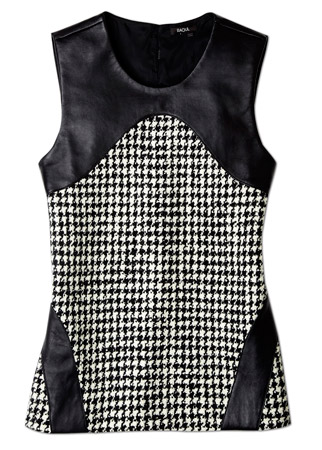 Raoul leather trim top, &pound;305