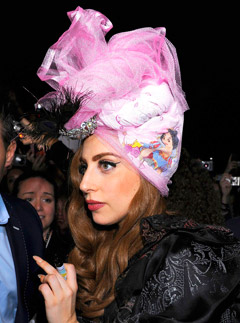 Lady Gaga debuts new brunette hair whilst out and about in Stockholm